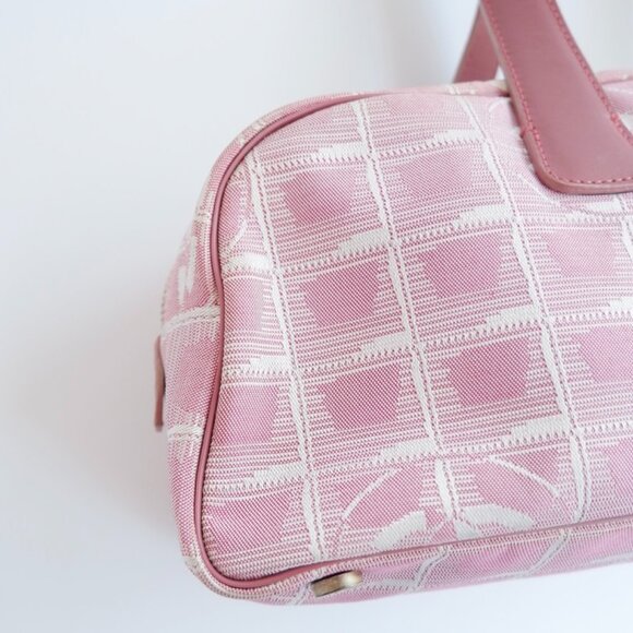 Authentic Preowned Chanel Pink Nylon New Travel Line Shoulder Bag - Picture 8 of 16